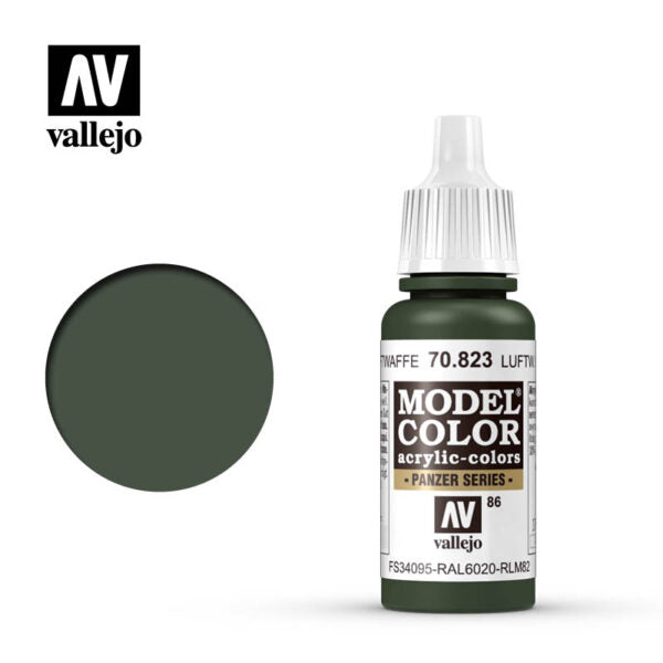 Vallejo Model Color: Luftwaffe Camouflage Green (70.823) (95)