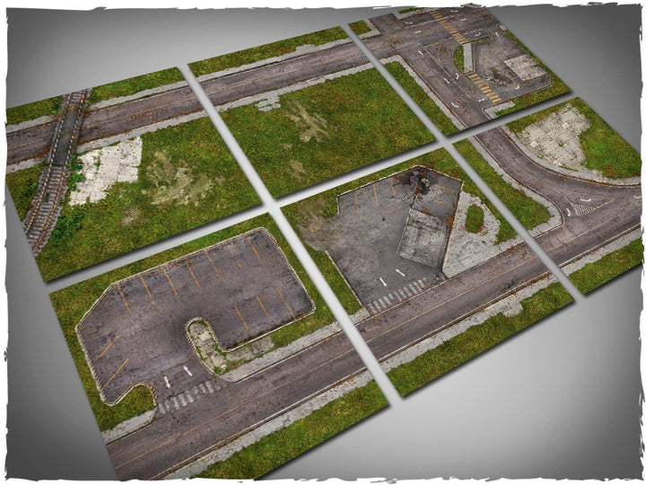 Gaming Mat - Walking Dead Town Tiles (Deep-Cut Studio)