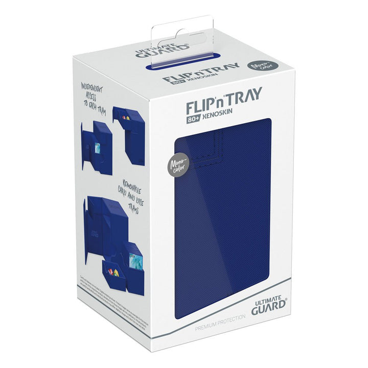 Ultimate Guard Flip'n'Tray 80+ XenoSkin Monocolor Blue