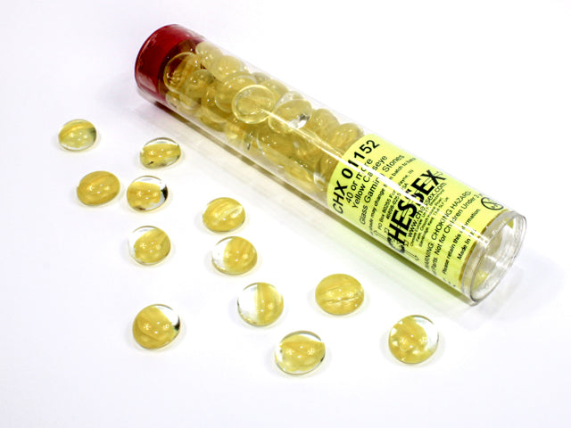 Catseye Yellow Glass Stones Tube (Chessex) (01152)