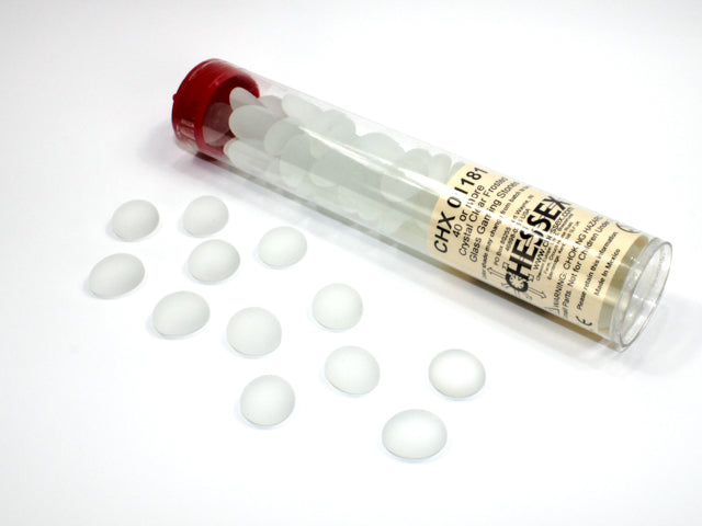Frosted Clear Glass Stones Tube (Chessex) (01181)