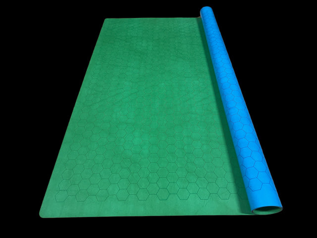 Megamat 1" Reversible Blue-Green Hexes (Chessex) (97665)
