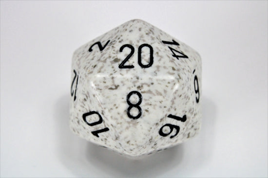 Speckled Arctic Camo 34mm d20 Dice (Chessex) (XS2087)