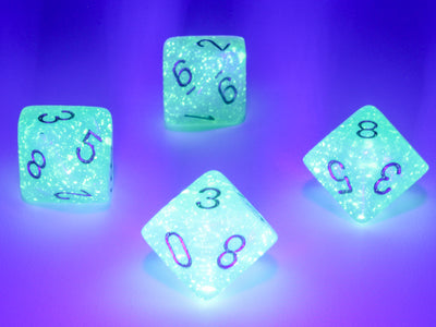 Borealis Light Green/gold Luminary Set of Ten d10s (Chessex) (27375)