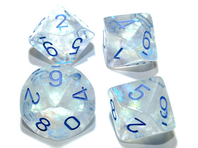 Borealis Icicle/light blue Set of Ten d10s (Chessex) (27381)