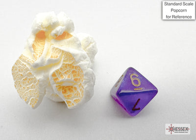 Borealis Mini-hedral Royal Purple/gold Luminary 7-Die (Chessex) (20587)