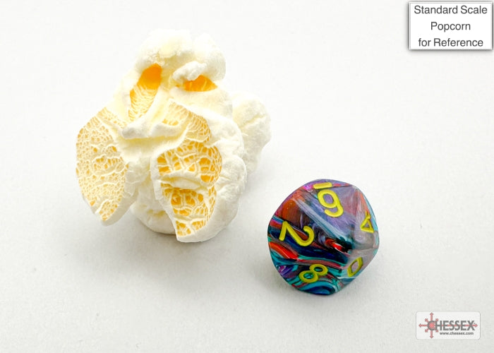 Festive Mini-hedral Mosaic/yellow 7-Die set (Chessex) (20450)