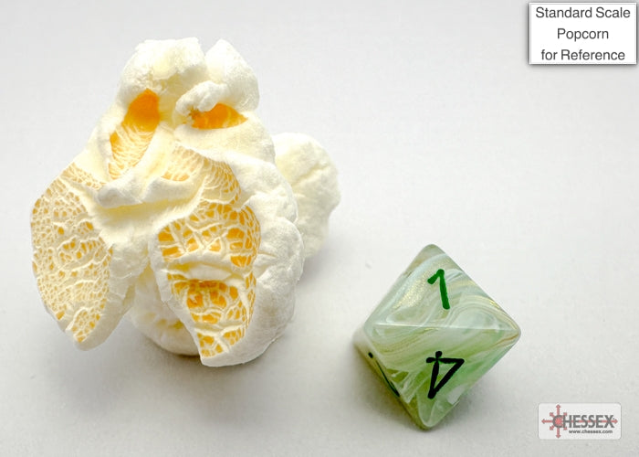 Marble Mini-hedral Green/dark green 7-Die Set (Chessex) (20409)