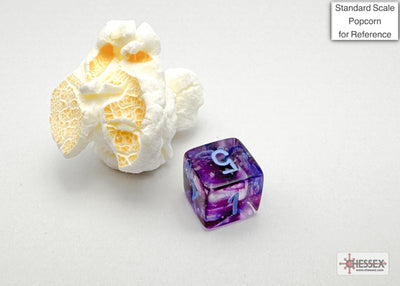 Nebula Mini-hedral Nocturnal/blue Luminary 7-Die Set (Chessex) (20557)