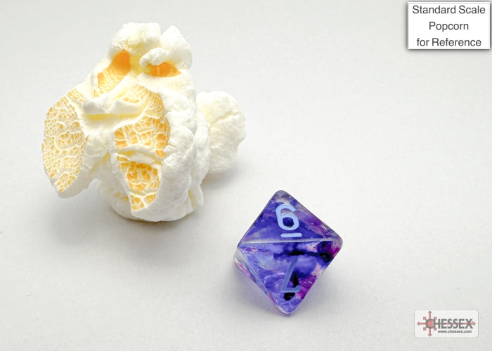 Nebula Mini-hedral Nocturnal/blue Luminary 7-Die Set (Chessex) (20557)