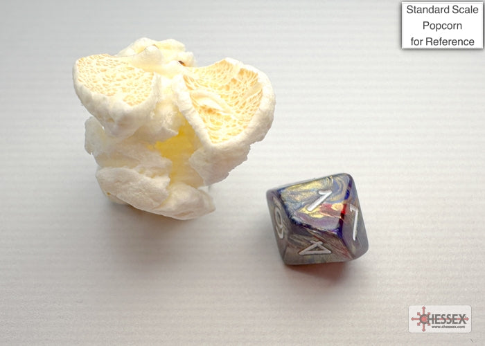 Festive Mini-hedral Carousel/white 7-Die Set (Chessex) (20440)