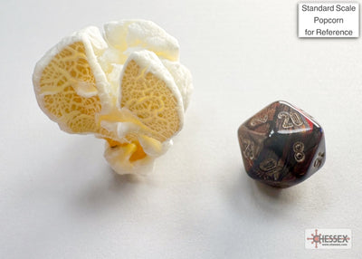 Scarab Mini-hedral Blue Blood/gold 7-Die Set (Chessex) (20419)