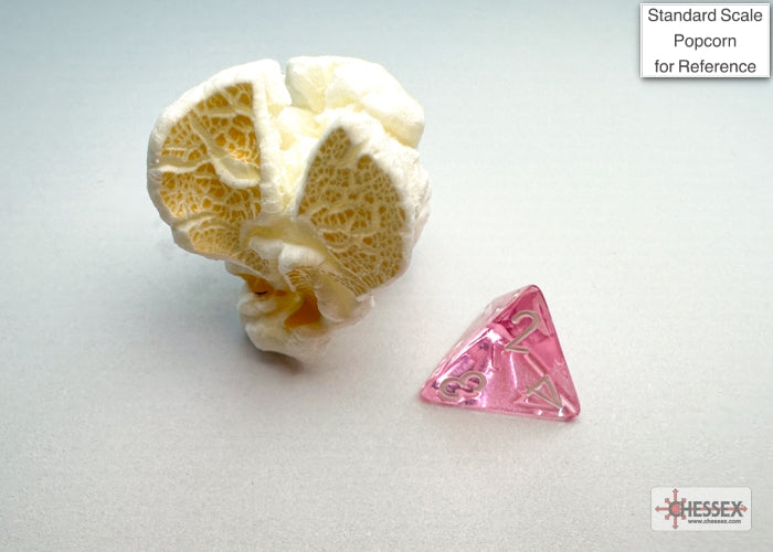 Translucent Mini-hedral Pink/white 7-Die Set (Chessex) (20384)