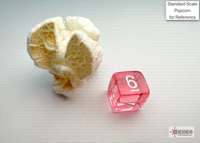 Translucent Mini-hedral Pink/white 7-Die Set (Chessex) (20384)