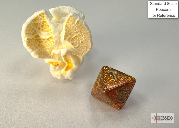 Glitter Mini-hedral Gold/silver 7-Die Set (Chessex) (20503)