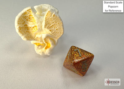 Glitter Mini-hedral Gold/silver 7-Die Set (Chessex) (20503)