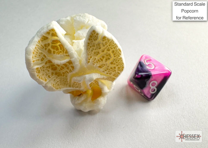 Gemini Mini-hedral Black-Pink/white 7-Die Set (Chessex) (20630)