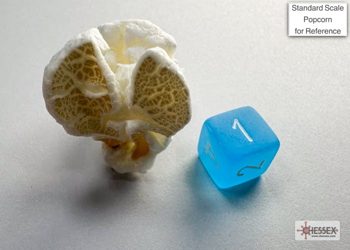 Frosted Mini-hedral Caribbean Blue/white 7-Die Set (Chessex) (20416)