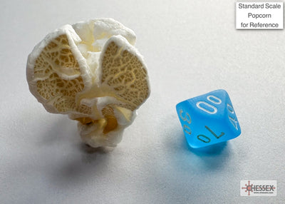 Frosted Mini-hedral Caribbean Blue/white 7-Die Set (Chessex) (20416)