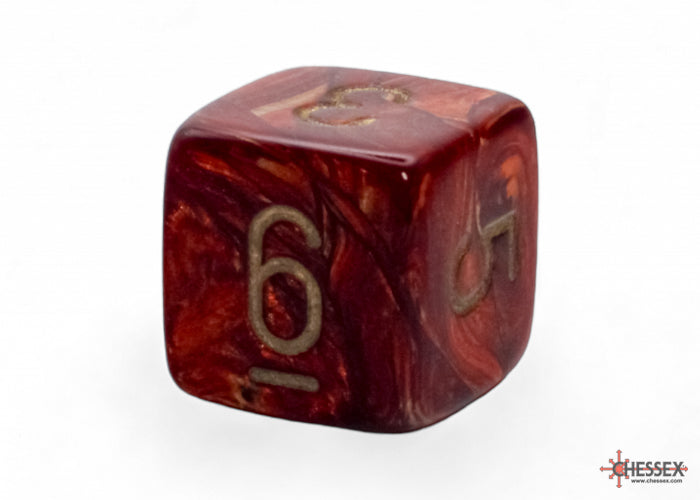 Scarab Mega-hedral Scarlet/gold 7-Die Set (Chessex) (22414)