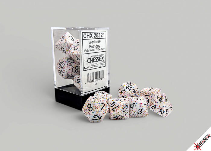 Speckled Birthday Polyhedral 7-Dice Set (Chessex) (25321)