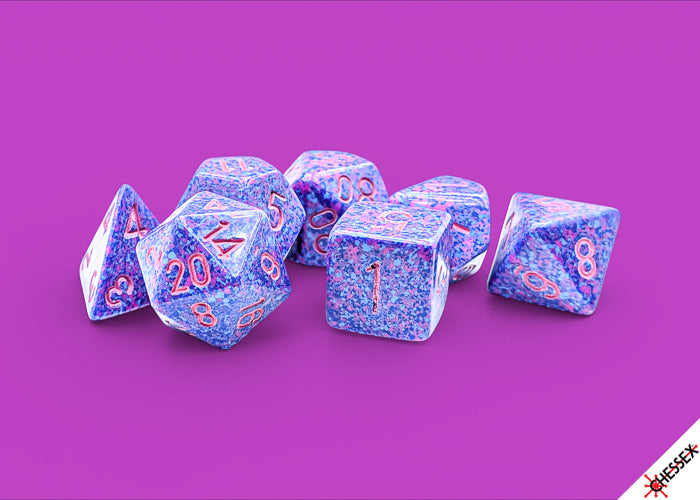 Speckled Purple Passion Polyhedral 7-Dice Set (Chessex) (25367)