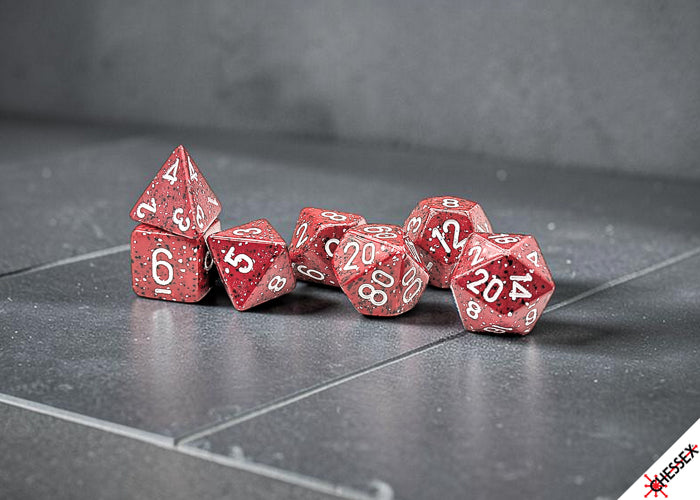 Speckled Lava Stone Polyhedral 7-Dice Set (Chessex) (25374)