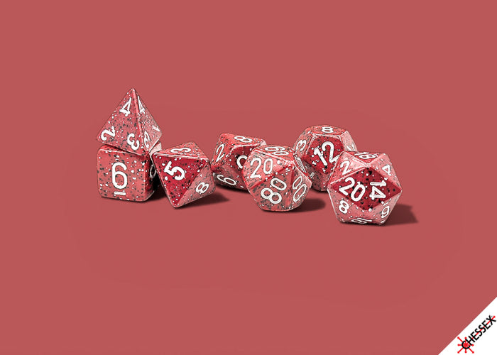 Speckled Lava Stone Polyhedral 7-Dice Set (Chessex) (25374)