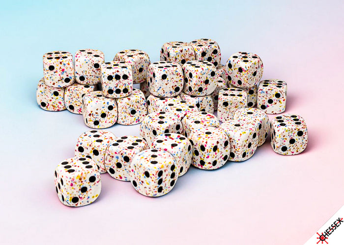 Speckled Birthday 12mm d6 Dice Block (36 dice) (Chessex) (25921)