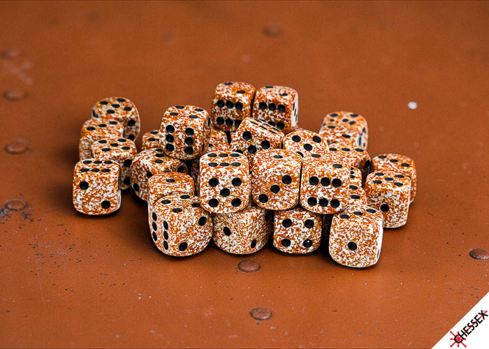 Speckled Rust 12mm d6 Dice Block (36 dice) (Chessex) (25933)