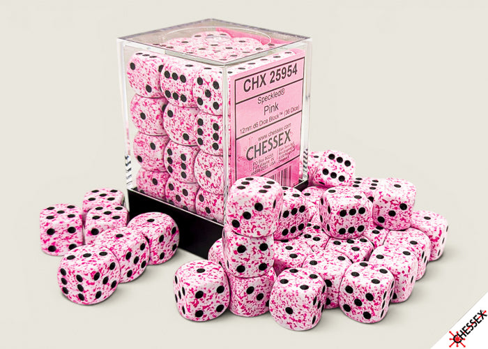 Speckled Pink 12mm d6 Dice Block (36 dice) (Chessex) (25954)