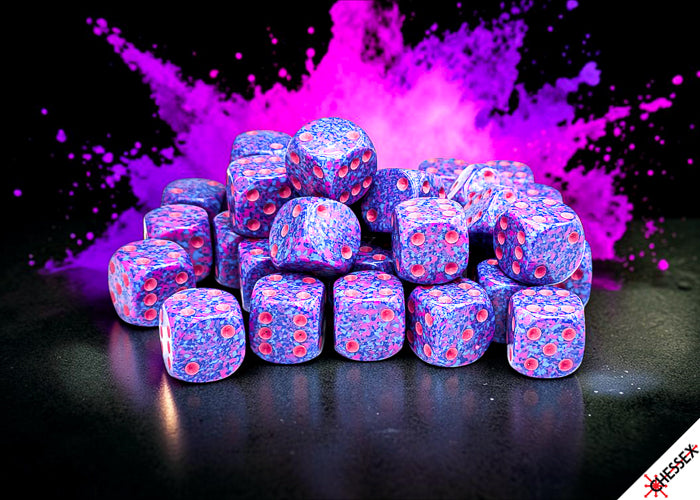 Speckled Purple Passion 12mm d6 Dice Block (36 dice) (Chessex) (25967)