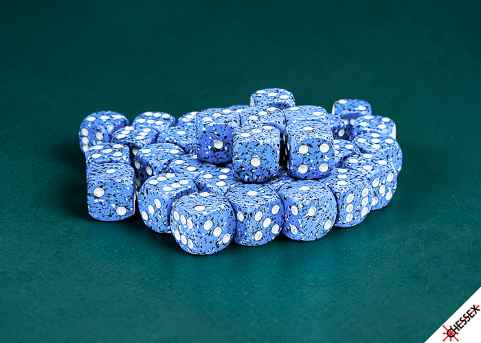 Speckled Ocean Stone 12mm d6 Dice Block (36 dice) (Chessex) (25976)