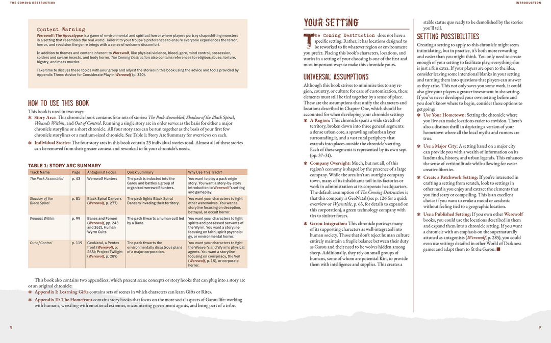 Werewolf: The Apocalypse 5th Edition - The Coming Destruction Chronicle