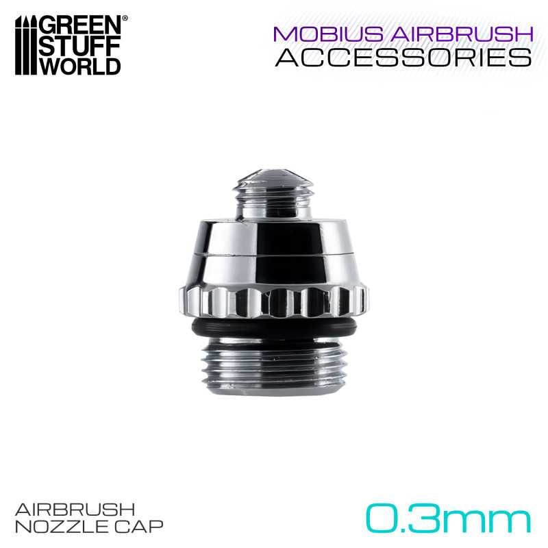 0.3mm Airbrush Nozzle Cap for Mobius Airbrush (Green Stuff World)