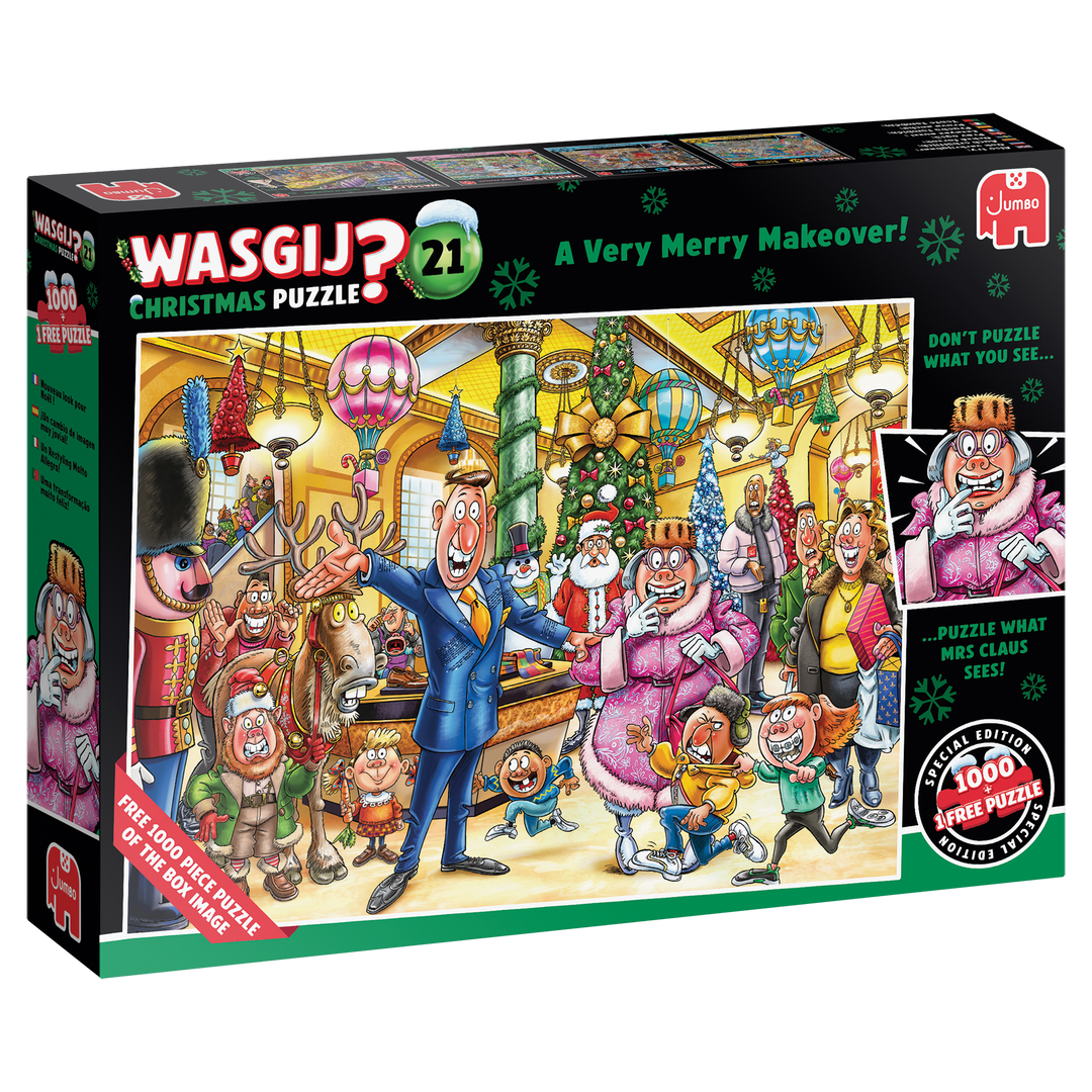 Wasgij Christmas 21 - A Very Merry Makeover! (2x1000 brikker)