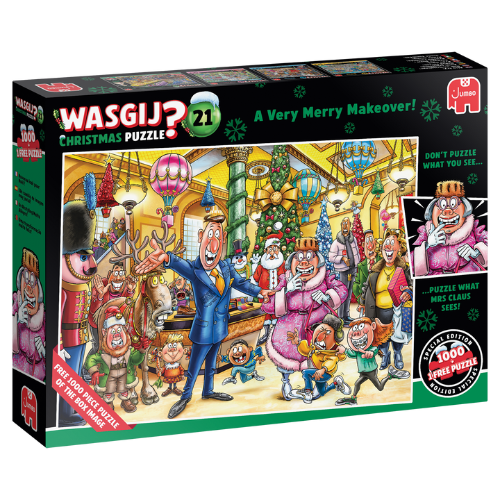 Wasgij Christmas 21 - A Very Merry Makeover! (2x1000 brikker)