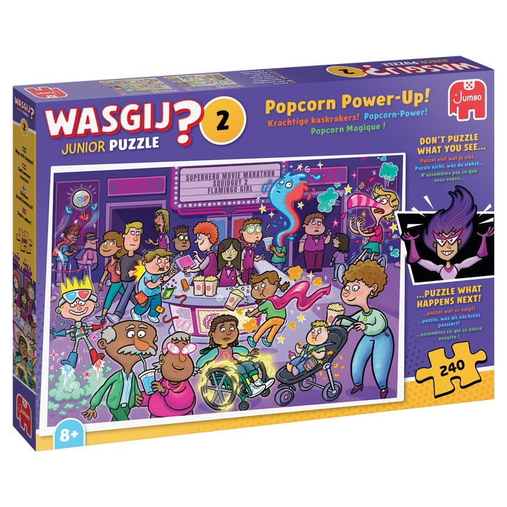 Wasgij Junior 2 - Popcorn Power-Up! (240 brikker)