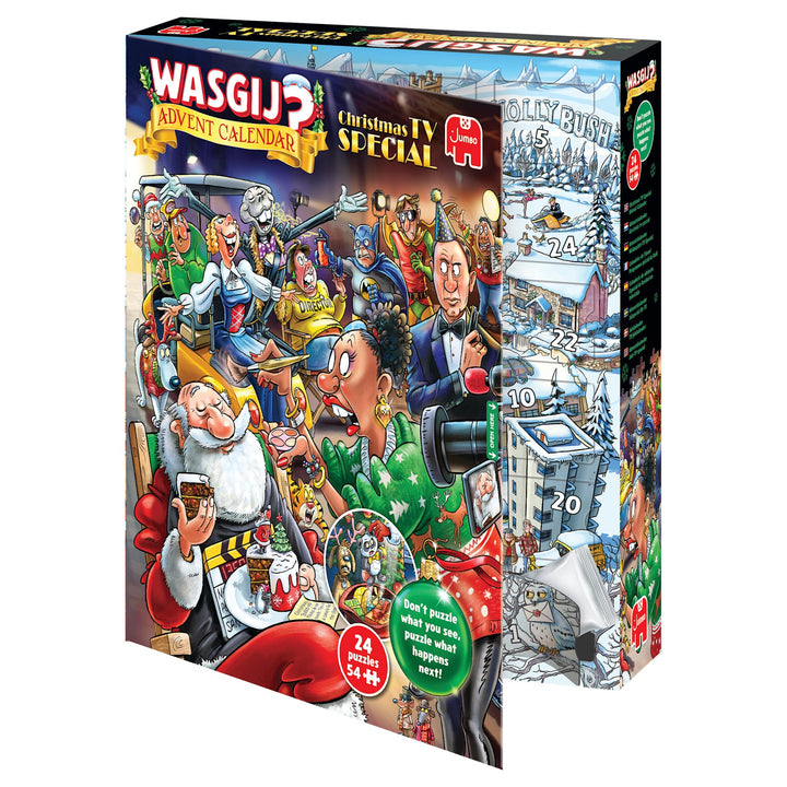 Wasgij Christmas: Advent Calendar 2026 - Christmas TV Special (24x54 brikker)