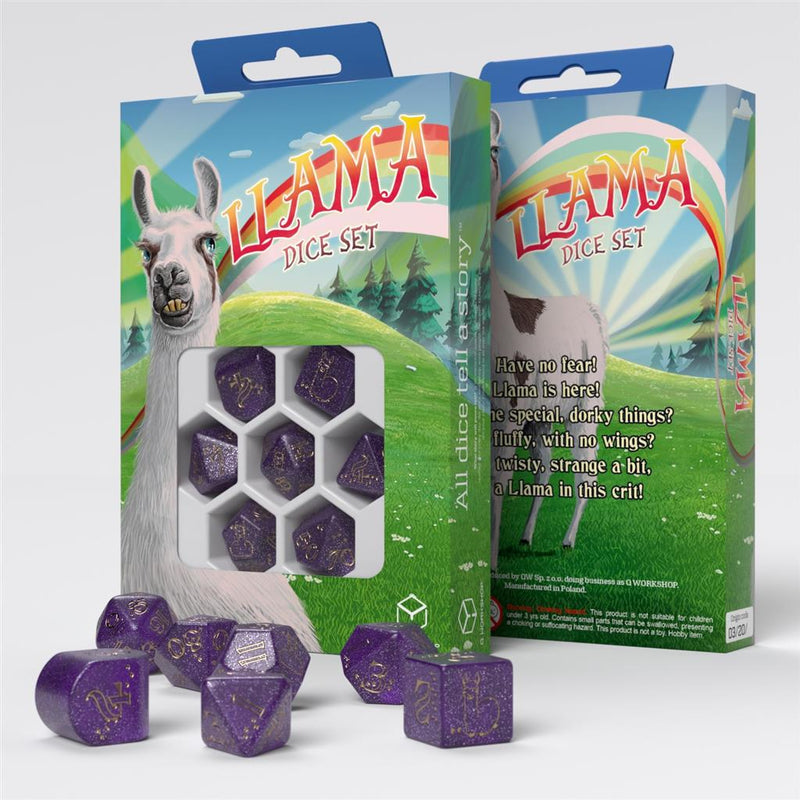 Llama Dice Set: Zippy (Q-Workshop) (RLLA04)