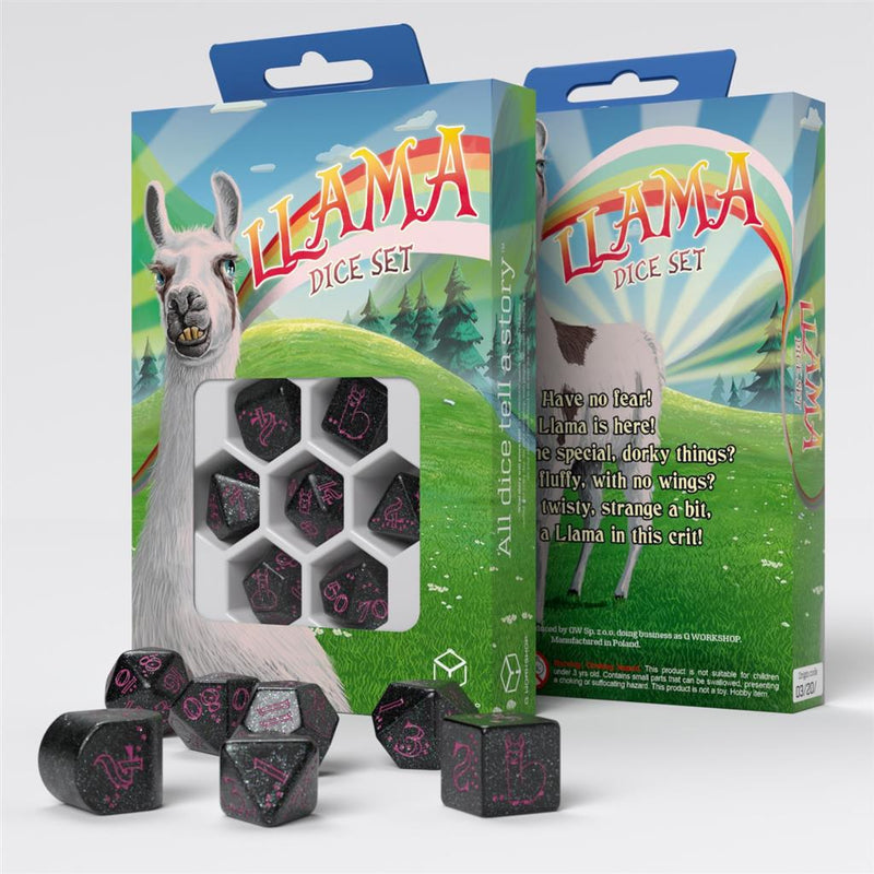 Llama Dice Set: Spitty (Q-Workshop) (RLLA06)