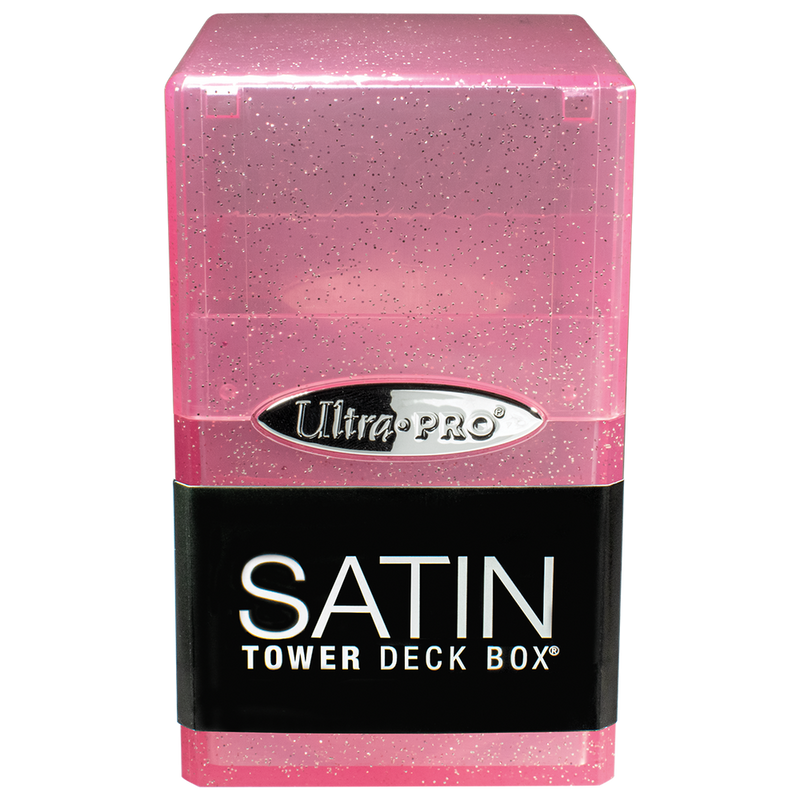 Glitter Satin Tower Deck Box - Pink (Ultra PRO)