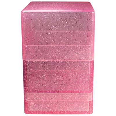 Glitter Satin Tower Deck Box - Pink (Ultra PRO)