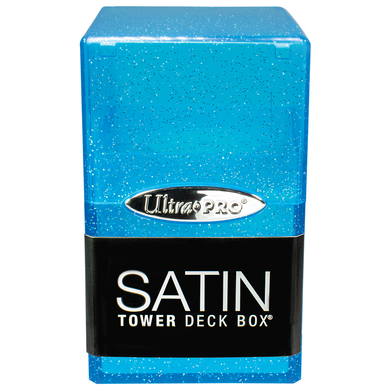 Glitter Satin Tower Deck Box - Blue (Ultra PRO)