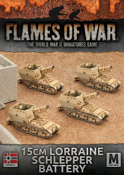 Flames of War: 15cm (Sf) Lorraine Schlepper Artillery Battery (GBX95)