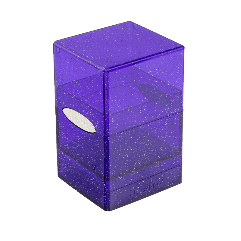 Glitter Satin Tower Deck Box - Purple (Ultra PRO)