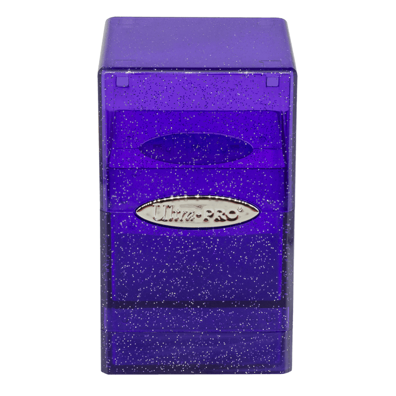 Glitter Satin Tower Deck Box - Purple (Ultra PRO)