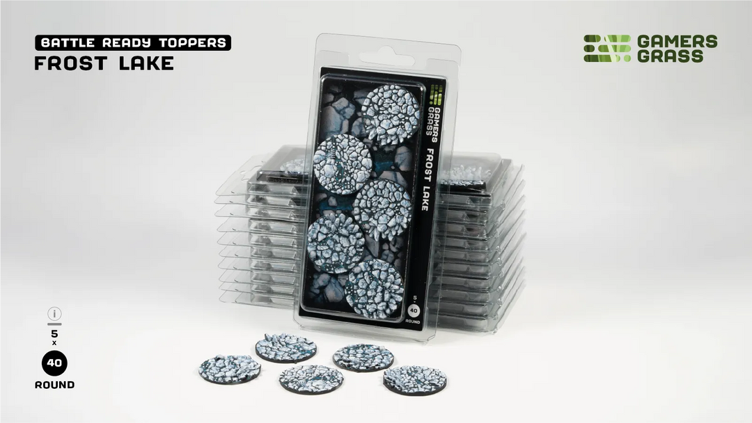 GamersGrass Frost Lake - Round 40mm (x5)