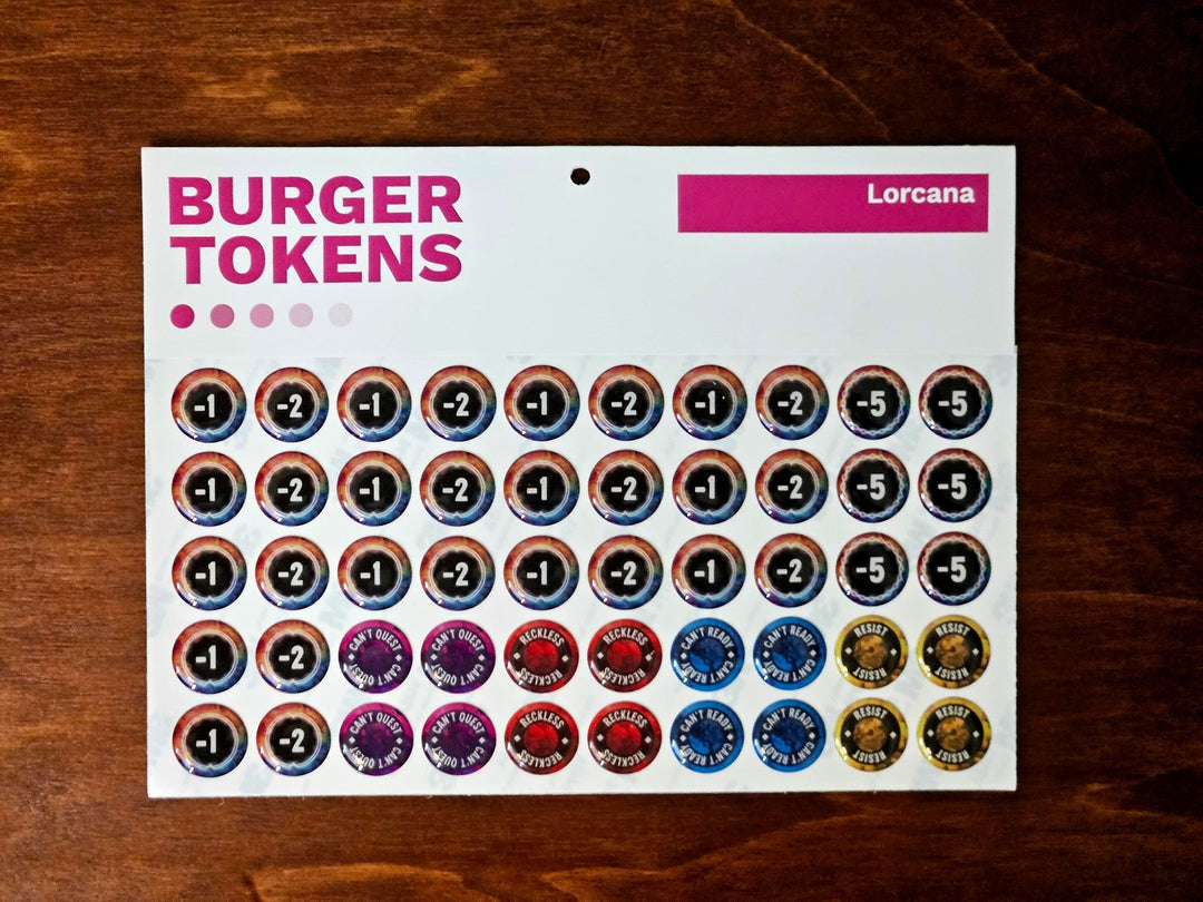 Disney Lorcana Tokens (Burger Tokens)