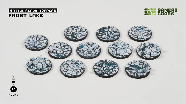 GamersGrass Frost Lake - Round 25mm (x12)